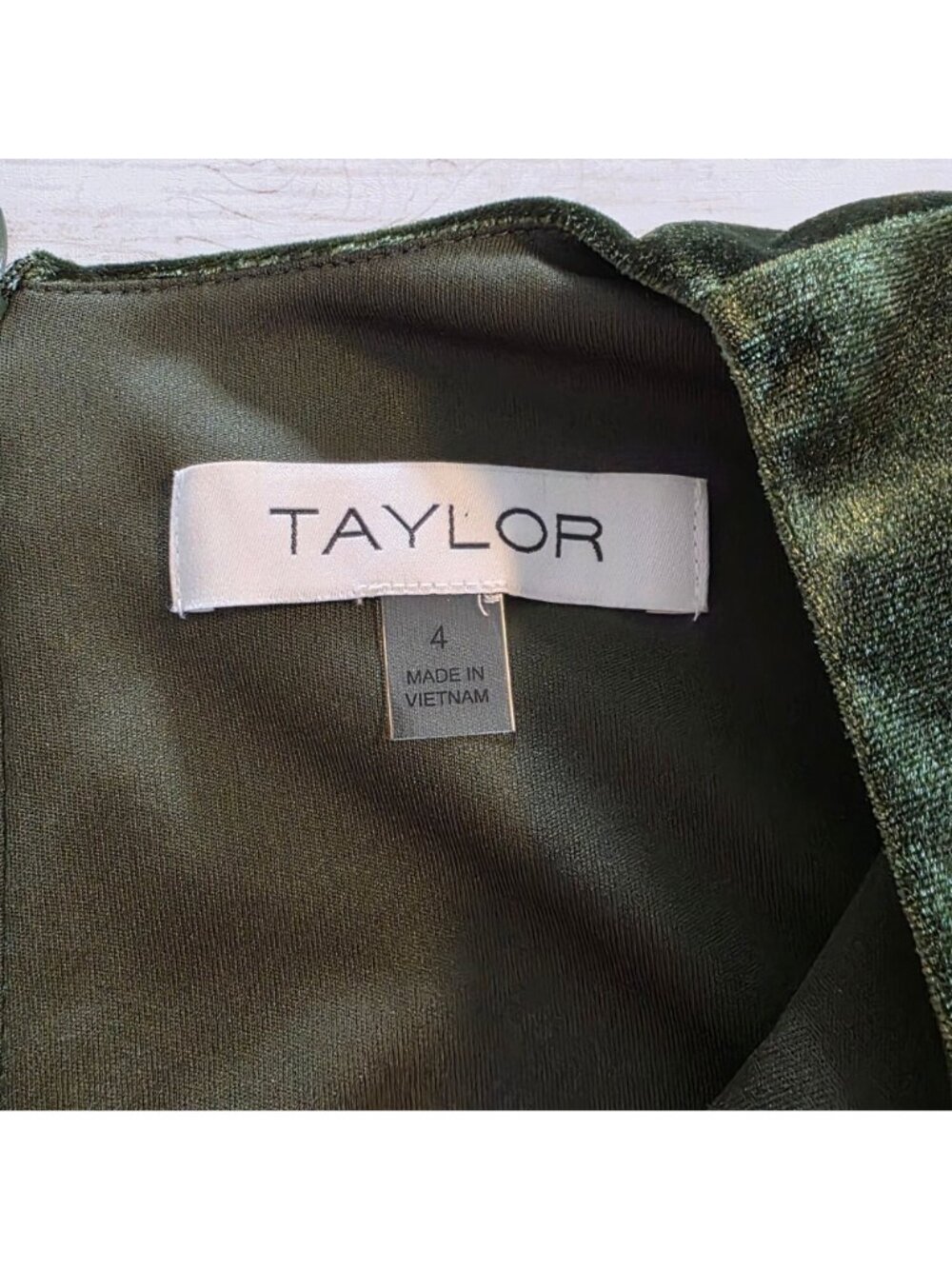NWT Taylor Green Long Sleeve Luxury Velvet Ruffled Midi Whimsigoth Fairycore - Picture 5 of 11